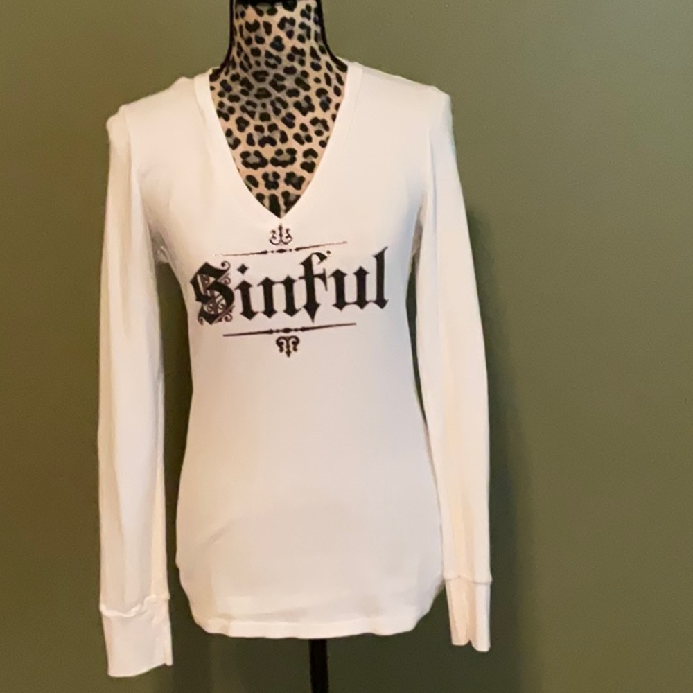 Long sleeved waffle shirt